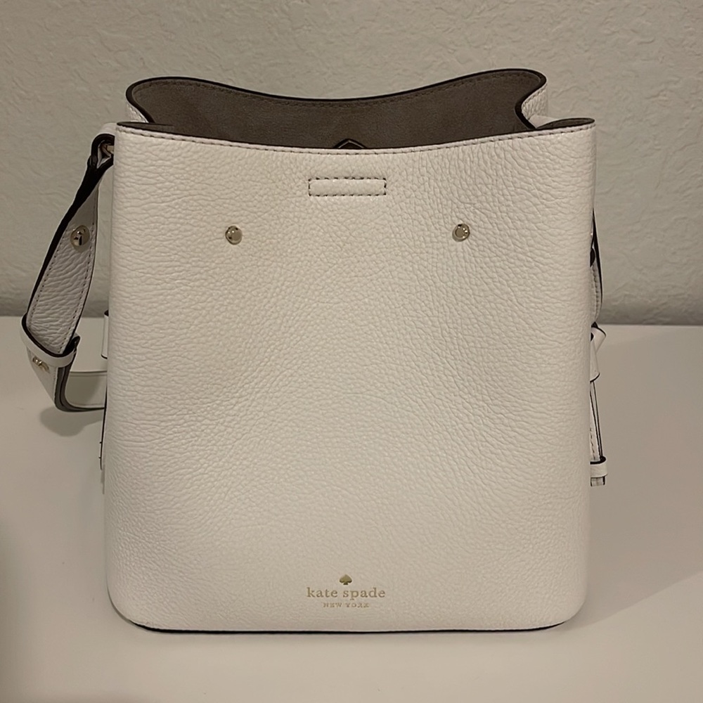 kate spade White Leather Bucket Shoulder Bag - Picture 12 of 16